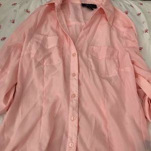 Bcx button up sleeve top